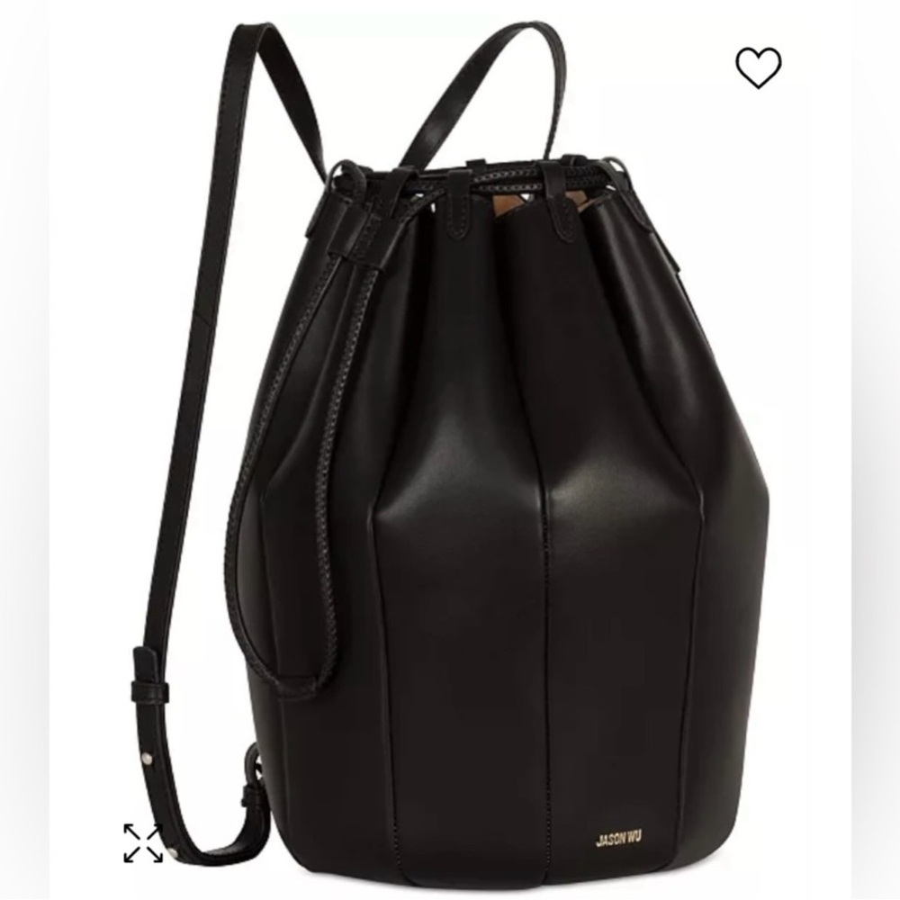NEW JASON WU TULIP LEATHER BLACK BACKPACK BAG AUTHENTIC NWT! - Picture 2 of 9
